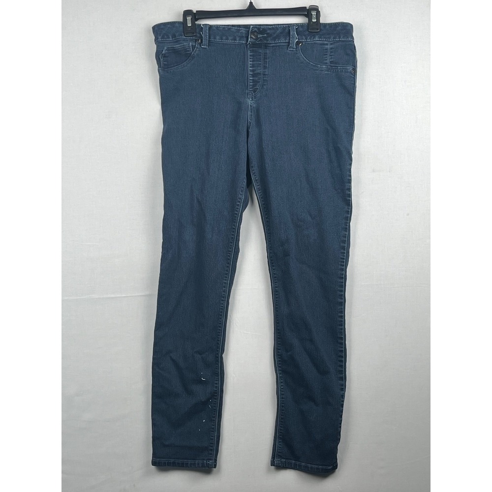 G by Giuliana Skinny‎ Jeans Dark Wash Stretch Blue Denim Size 1X Plus Size